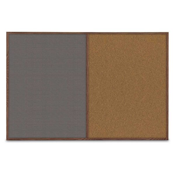 United Visual Products Slim Style Indoor Enclosed Radius Corkbo UVRDS42SB-BRONZE-CLOUD - main